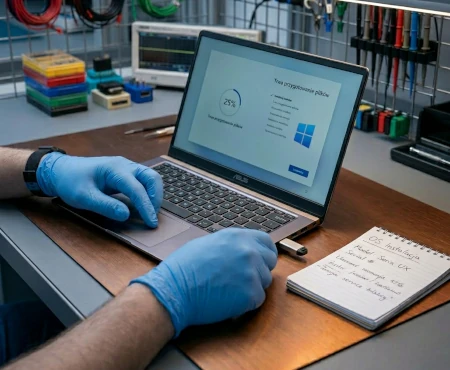 Instalacja systemu operacyjnego Windows w laptopie Asus