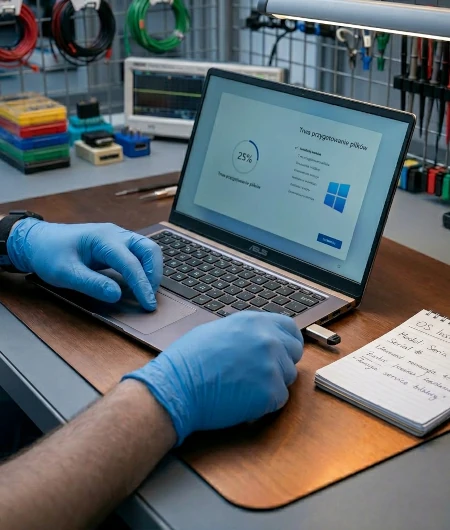 Instalacja systemu Windows w laptopie Samsung