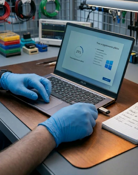 Instalacja systemu operacyjnego Windows w laptopie Dynabook