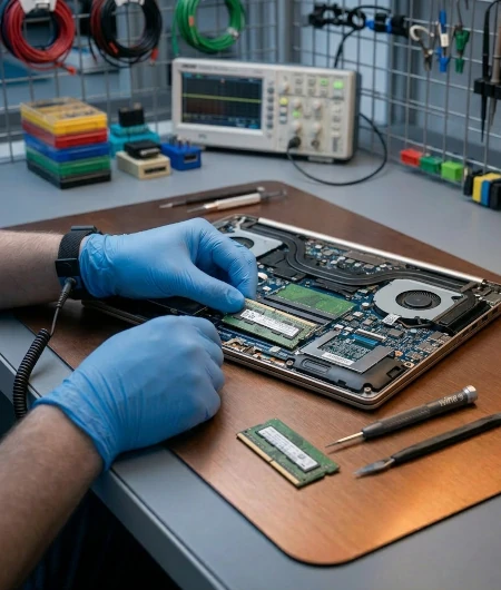 Wymiana pamięci RAM w laptopie Samsung